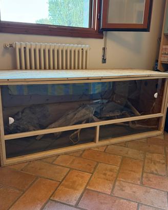 Teca / Terrario in legno XXL 150x60x60