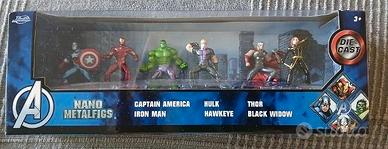 AVENGERS NANO METALFIGS 6 PERSONAGGI DIE CAST