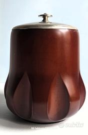 Portaghiaccio vintage anni ’60 legno, rame acciaio