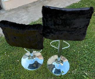 Sgabelli bar colore Brown pelliccia