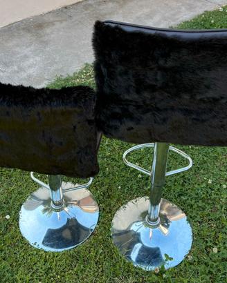 Sgabelli bar colore Brown pelliccia