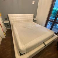 Letto contenitore bianco king size