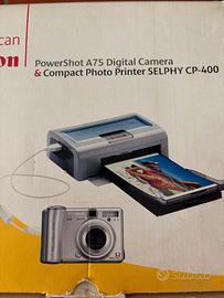 Canon PowerShot A75 + stampante Selphy CP400