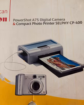 Canon PowerShot A75 + stampante Selphy CP400