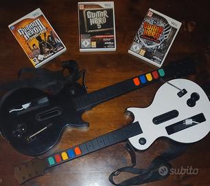 Guitar Hero Wii - 2 chitarre - 3 giochi  