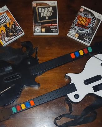 Guitar Hero Wii - 2 chitarre - 3 giochi  