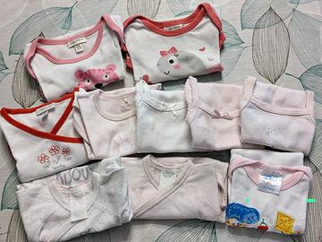 10 body bimba misti 0-12 mesi