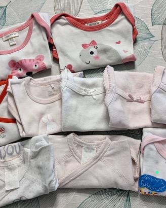 10 body bimba misti 0-12 mesi