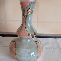 Vaso vintage in vetro artistico anni 50/60