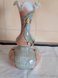 Vaso vintage in vetro artistico anni 50/60