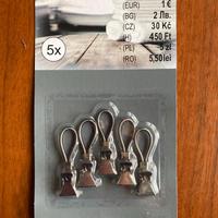Clips per asciugamano / tenda - 70% Acciaio.