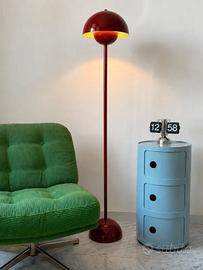 Lampada da terra in stile Flowerpot  Borgogna