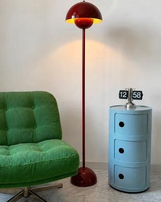 Lampada da terra in stile Flowerpot  Borgogna