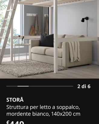 letto a soppalco ikea