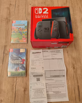 Nintendo Switch 2 Nuovo + Xenoblade +Minecraft New