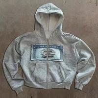 Felpa grigia con zip