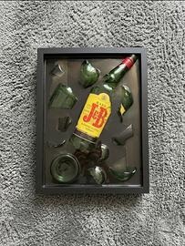 🥃 Quadro decorativo J&BWhisky in resina epossidica