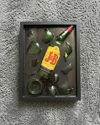 🥃 Quadro decorativo J&BWhisky in resina epossidica