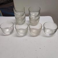 10 coppette in vetro da gelato o altro