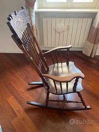 sedia dondolo vintage