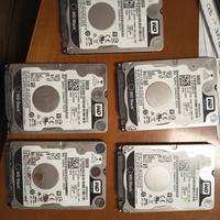 5 dischi western digital da 500GB