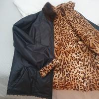 giacca donna foderata internamente in visone rever