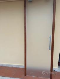 Porta in vetro scorrevole