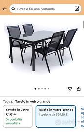 Tavolo da Giardino Vetro + Sedie