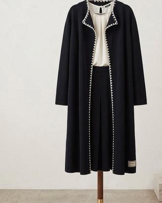 Cardigan/Cappotto lungo elegante Blu Nuovo Tg Unic