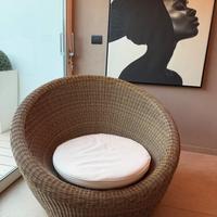 Poltrona chaise lounge da interno - esterno