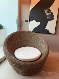 Poltrona chaise lounge da interno - esterno