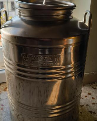 fusto inox 50 litri