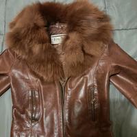 Giacca pelle e pelliccia artigianale