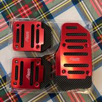 Copri pedali universali ergal rosso rally NUOVI