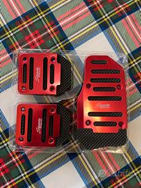 Copri pedali universali ergal rosso rally NUOVI