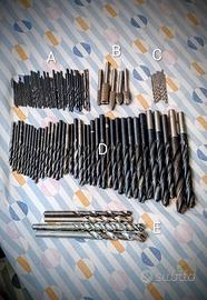 Punte da trapano sia nuove che usate