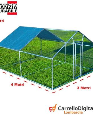 Recinto per Polli 3x4m x  h 2 m - 12mq – azzurro