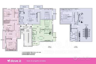 Attico / Mansarda di 299 m² con più di 5 locali a 