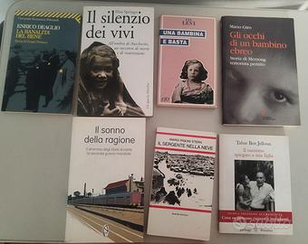 Lotto 7 libri su persecuzioni e shoa