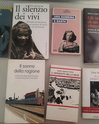 Lotto 7 libri su persecuzioni e shoa