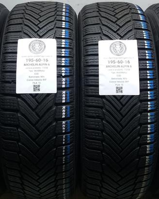 4 GOMME 195 60 16 MICHELIN A73358