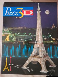 Puzzle 3D vintage Torre Eiffel, come nuovo