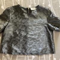 BLUSA VICOLO in tessuto argentato, taglia M
