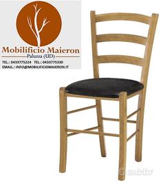 Sedie Bar in Legno seduta Imbottita cod 3011 I