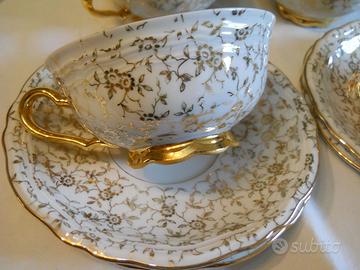 SERVIZIO 6 TAZZE da TE' PORCELLANA BAVARIA