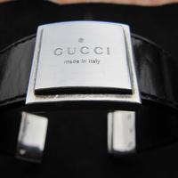 Gucci. Bracciale argento 925 e pelle ORIGINALE