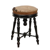 Sgabello in Noce - Fine XIX Secolo