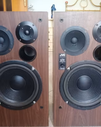 Coppia diffusori vintage 3 vie JVC S-77 (1981)