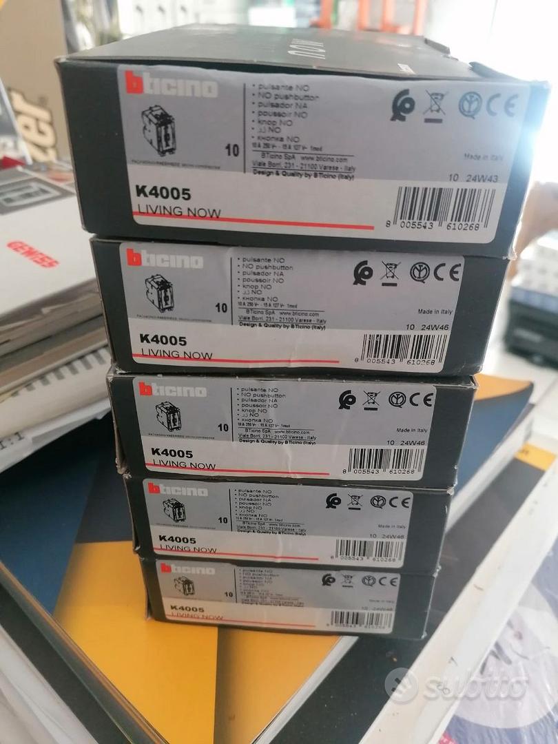 B.Ticino k4005 - pulsante NOW senza cover - Audio/Video In vendita a Terni