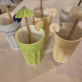 Bicchieri ceramica 